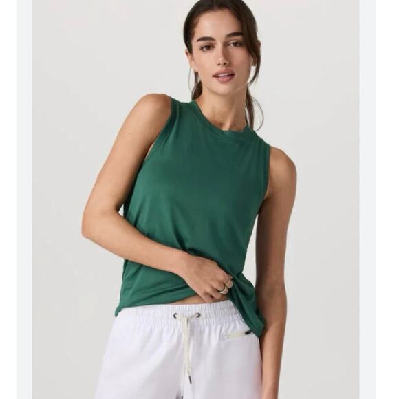 Vuori Tops - Women’s Vuori Energy Top Long in Viridian SZ M